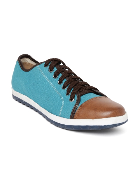 

Knotty Derby Men Blue & Brown Colourblocked Sneakers