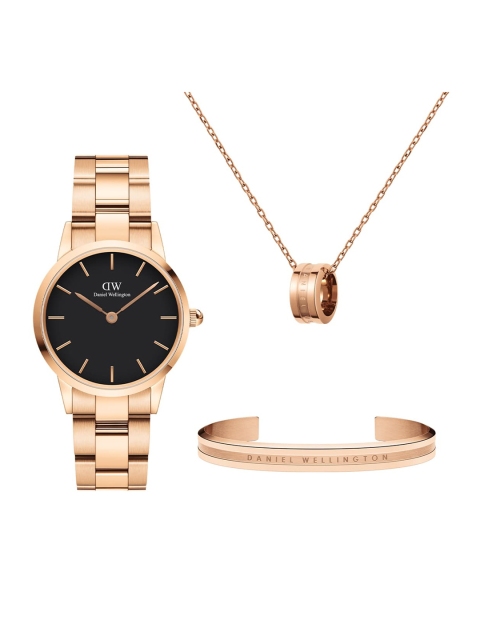 

Daniel Wellington Women Rose-Gold-Toned & Black Watch Gift Set - DW00501339