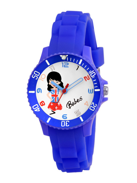 

Kool Kidz Unisex Kids White Brass Printed Dial & Blue Straps Analogue Watch