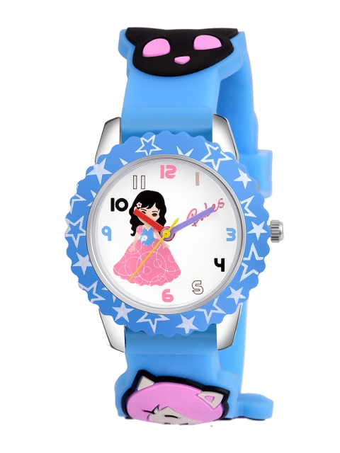 

Kool Kidz Unisex Kids Blue Brass Printed Dial & Blue Straps Analogue Watch 045 RBL