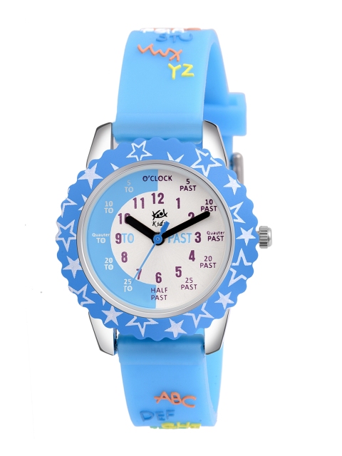 

Kool Kidz Unisex Kids Multicoloured Brass Printed Dial & Blue Straps Analogue Watch KOOL KIDZ ANALOGUE DMK