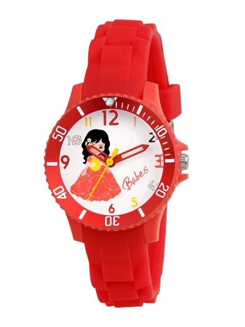 

Kool Kidz Unisex Kids Multicoloured Brass Printed Dial & Red Straps Analogue Watch KOOL KIDZ ANALOGUE DMK