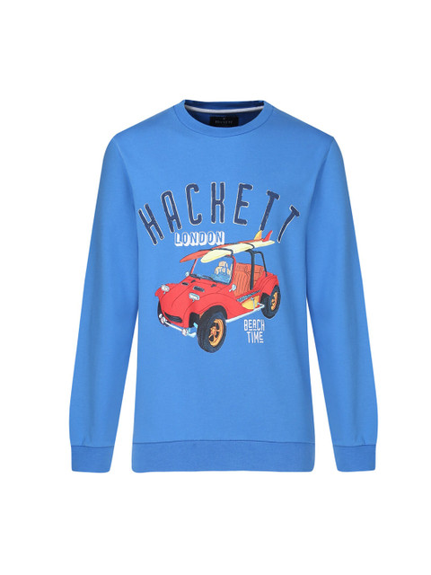 

HACKETT LONDON Boys Blue Printed Sweatshirt