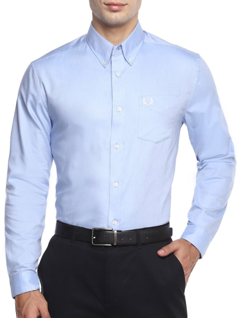 

Fred Perry Men Blue Formal Shirt