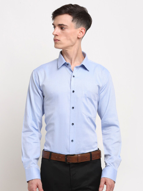 

La Mode Men Blue Slim Fit Formal Shirt