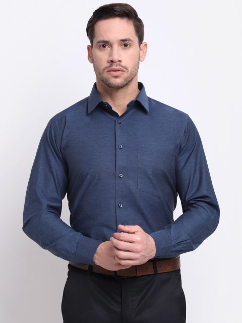 

La Mode Men Blue Slim Fit Formal Shirt