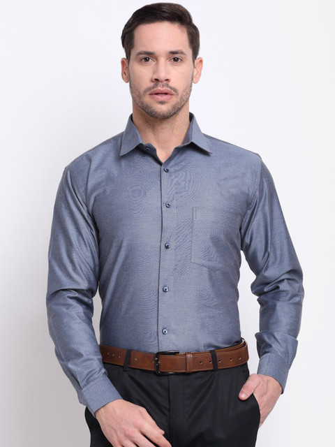 

La Mode Men Blue Slim Fit Formal Shirt