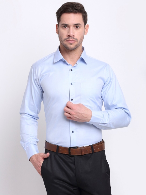 

La Mode Men Blue Slim Fit Formal Shirt