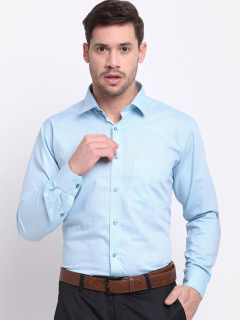 

La Mode Men Blue Slim Fit Formal Shirt