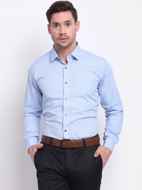 

La Mode Men Blue Slim Fit Formal Shirt