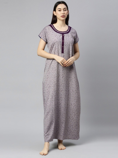

GOLDSTROMS Grey Printed Maxi Nightdress