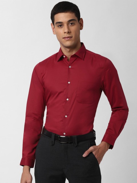 

Peter England Men Red Slim Fit Formal Shirt
