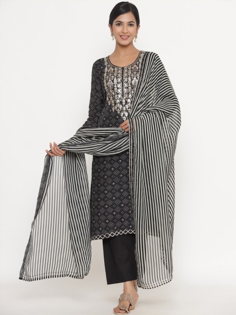 

Readiprint Fashions Black & White Printed Unstitched Dress Material