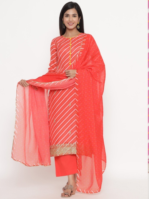 

Readiprint Fashions Red & Yellow Printed Unstitched Dress Material