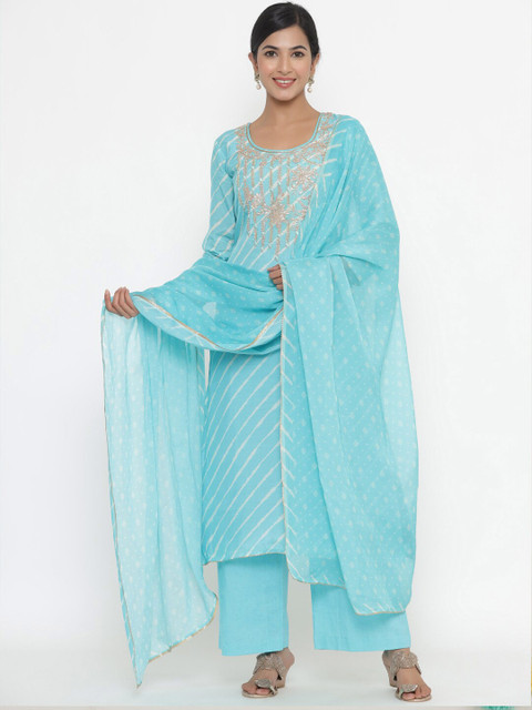 

Readiprint Fashions Blue & White Printed Unstitched Dress Material