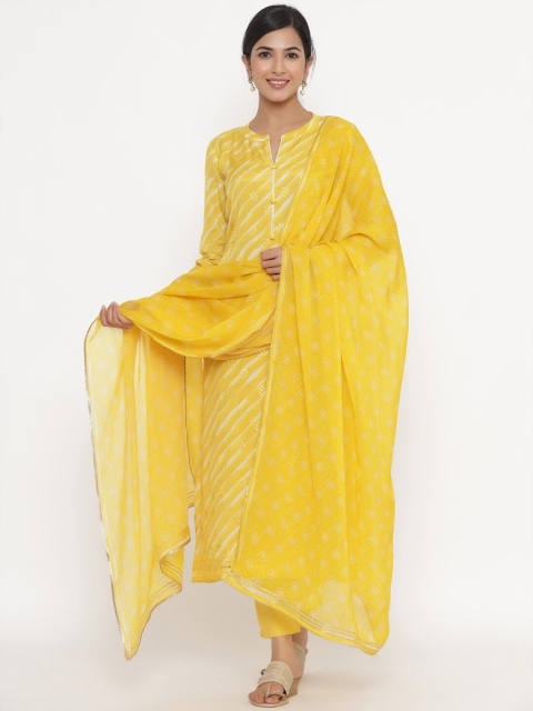 

Readiprint Fashions Yellow & White Embroidered Unstitched Dress Material