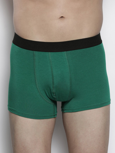 

DeFacto Men Green Solid Boxer Briefs W3252AZ