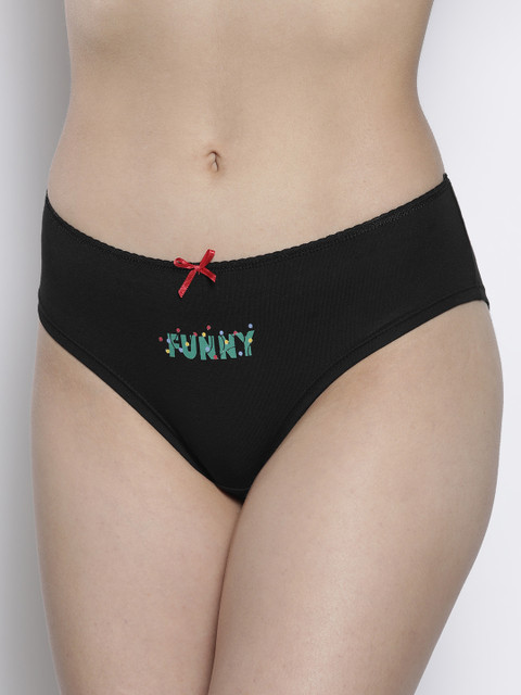 

Defacto Women Black Printed Hipster Brief W4483AZ