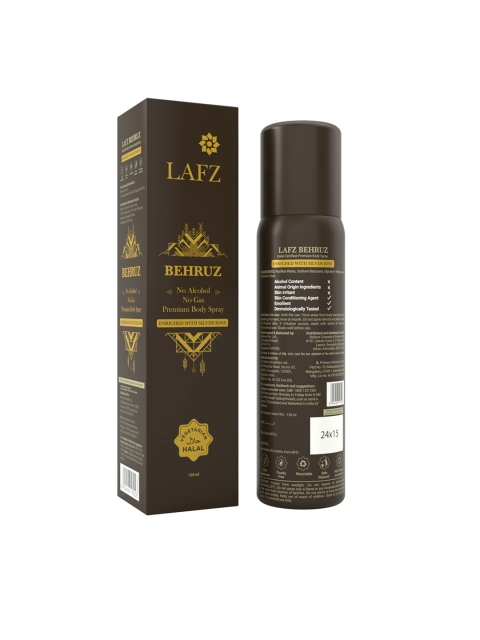 

LAFZ Men Behruz Body Spray 120 ml, Transparent