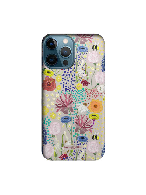 

macmerise White & Blue Floral Printed iPhone 12 Pro Max Back Case