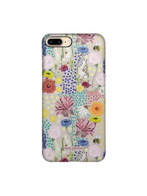 

macmerise Grey & Yellow Bee Garden Stone iPhone 8 Plus Back Case