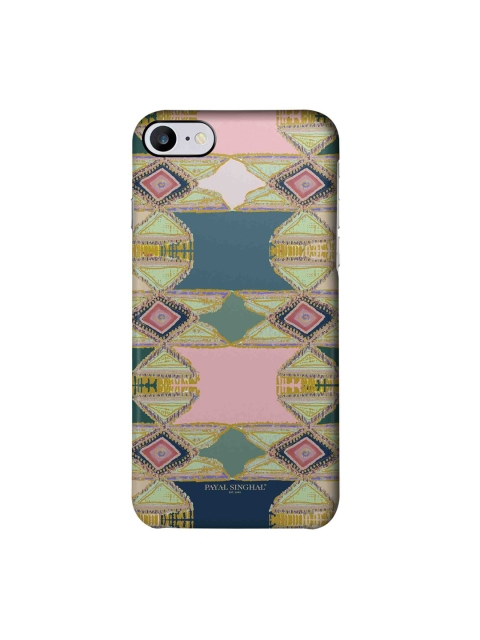 

macmerise Green & Pink Printed iPhone 7 Back Case