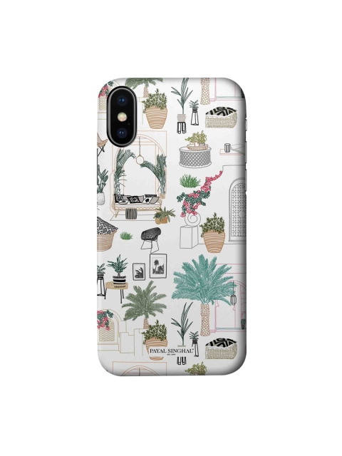 

macmerise White & Green Cafe Morrocco iPhone Xs Back Case