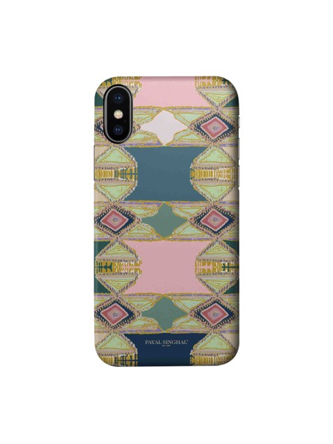 

macmerise Multicoloured Aztec iPhone X Back Case, Multi
