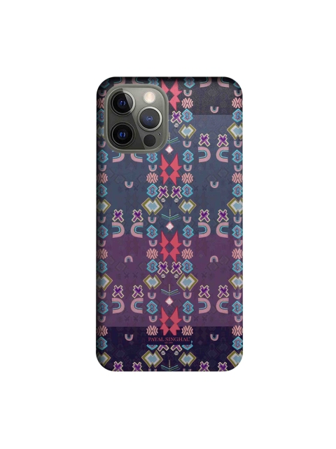 

macmerise Purple & Blue Printed iPhone 12 Pro Back Case