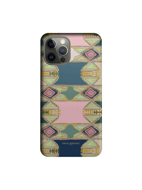 

macmerise Pink & Green Aztec iPhone 12 Pro Back Case
