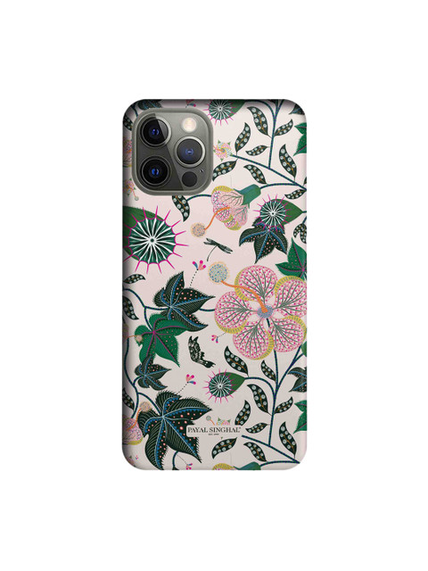 

macmerise Green & Pink Printed iPhone 12 Pro Back Case