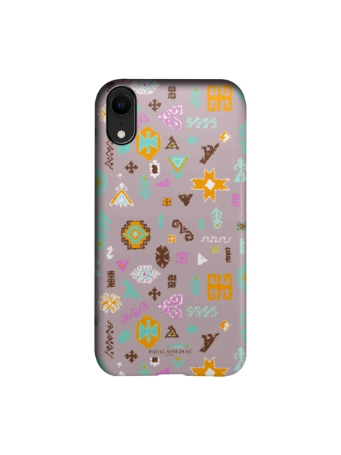 

macmerise Purple & Orange Bandhani Kilim iPhone XR Back Case