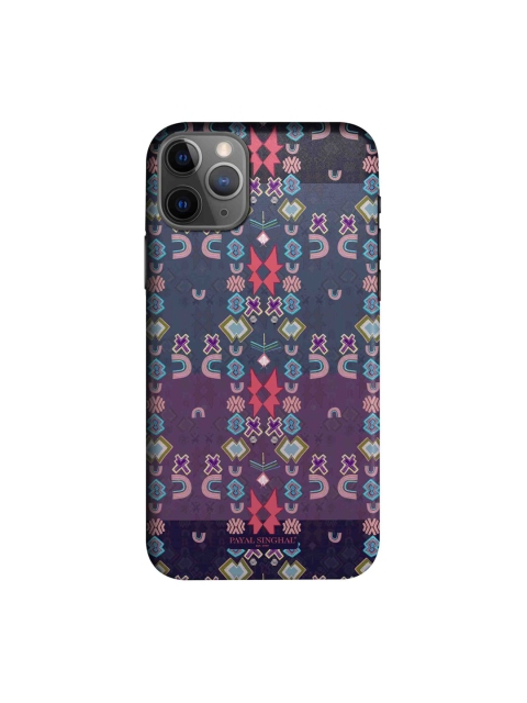 

macmerise Purple & Red Ikat Star iPhone 11 Pro Back Case