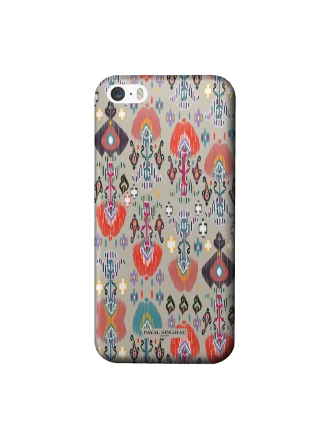 

macmerise Grey & Red Ikat Garden Stone iPhone 5S Back Case