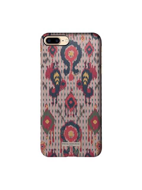 

macmerise Red & Black Ikat Tribe Big iPhone 7 Plus Back Case
