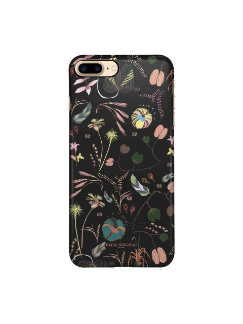 

macmerise Black & Pink Printed iPhone 8 Back Case