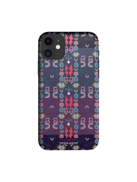 

macmerise Purple Printed Ikat Star Sleek iPhone 11 Back Case