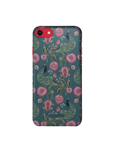 

macmerise Blue & Green Printed Sleek iPhone SE Back Case