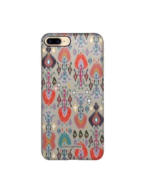 

macmerise Orange & Blue Printed Ikat Garden Stone Sleek iPhone 8 Plus Back Case