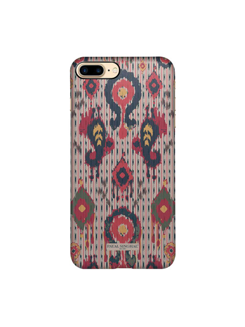 

macmerise Red & Navy Blue Patterned iPhone 8 Plus Sleek Back Case