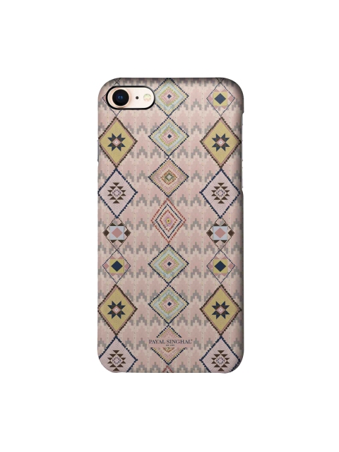 

macmerise Pink rinted iPhone 8 Back Case