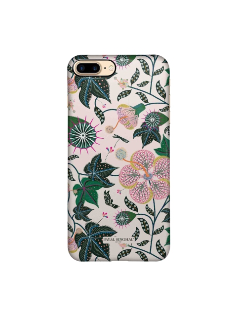 

macmerise White & Green Printed Sleek iPhone 8 Plus Back Case