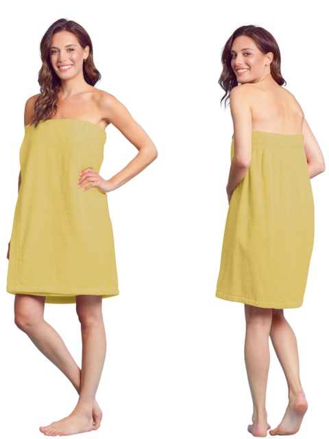 

Trident Women Gold-Toned 450 GSM Cotton Bath Wrap