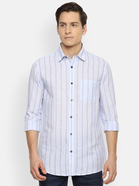 

Van Heusen Sport Men Blue Slim Fit Striped Casual Shirt