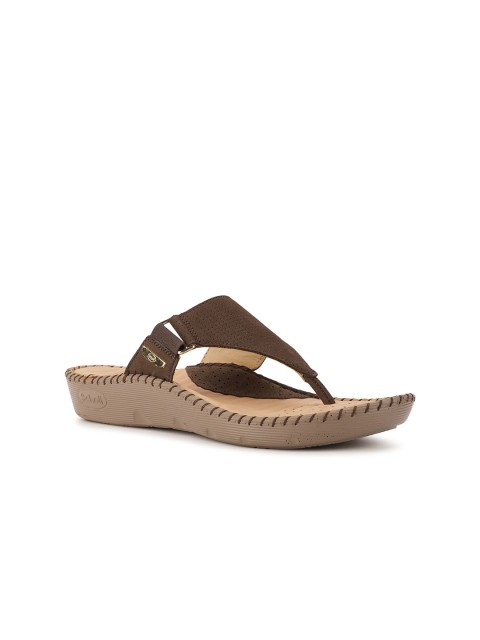 

Scholl Women Brown Open Toe Flats