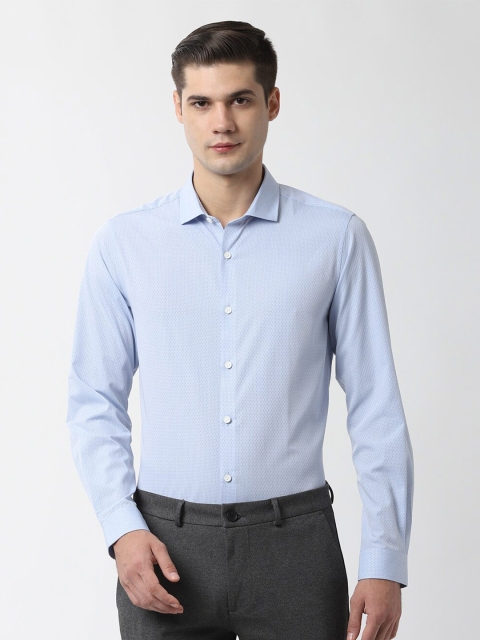 

Peter England Men Blue Slim Fit Formal Shirt