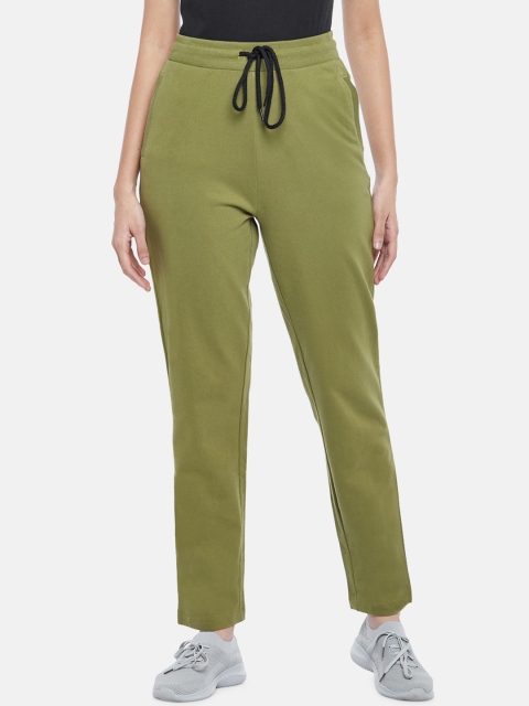 

Ajile by Pantaloons Women Olive Solid Joggers