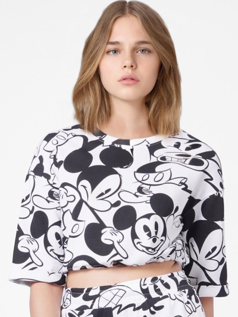 

ONLY Women White Printed Sweatshirt