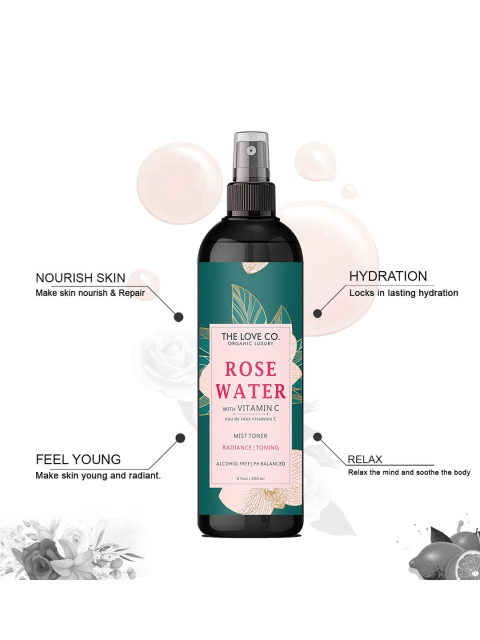 

THE LOVE CO. White Rose water & Vitamin C Face Toner 200ml
