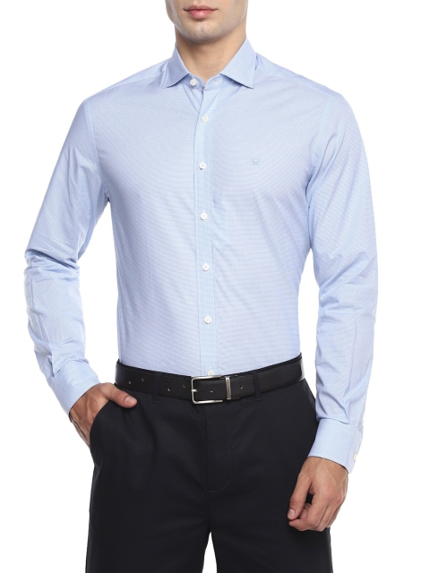 

HACKETT LONDON Men Blue Cotton Pin Checks Formal Shirt